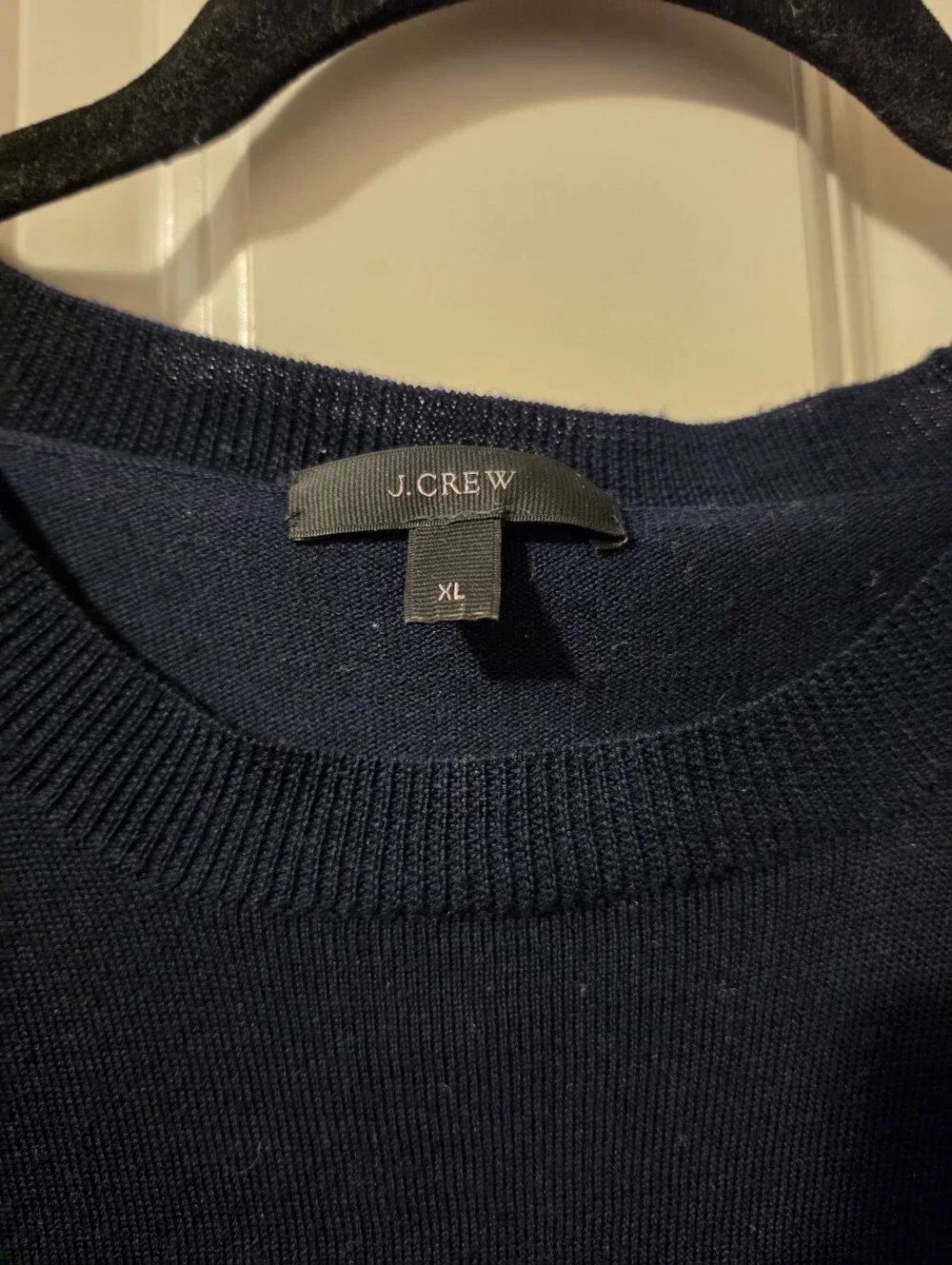 J. Crew Navy Crewneck Pullover Sweater Xl